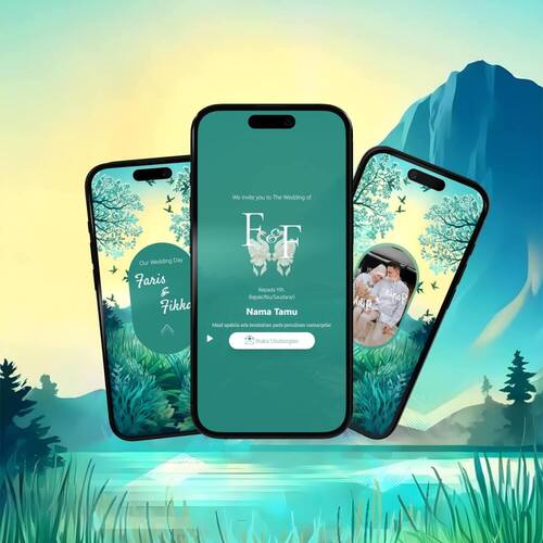 Modern Light in Green Forest Mountains