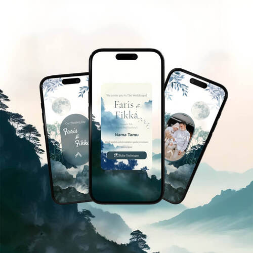 Full Moon and Silent Mist in the Mountains