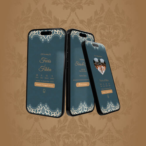 Vintage Floral Ornament in Green Beauty